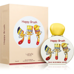Alt tekst voor afbeelding van Lattafa Happy Brush parfum fles en doos