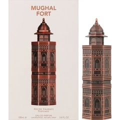 Lattafa Pride Mughal met Mughal Fort parfum Arabische parfum flesje weergeven