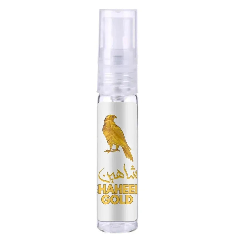 Gouden valkenparfumfles Lattafa Pride Parfum Shaheen Gold