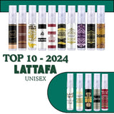 Lattafa Top 10 Unisex Sample Set 2024 - Islamboekhandel.nl
