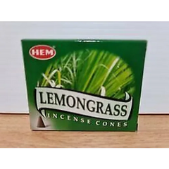 Doos met HEM Lemongrass Incense Cones voor een verfrissende geurervaring