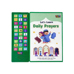 Groen interactief kindergebeden luisterboek Lets Learn Daily Prayers voor dagelijkse gebeden