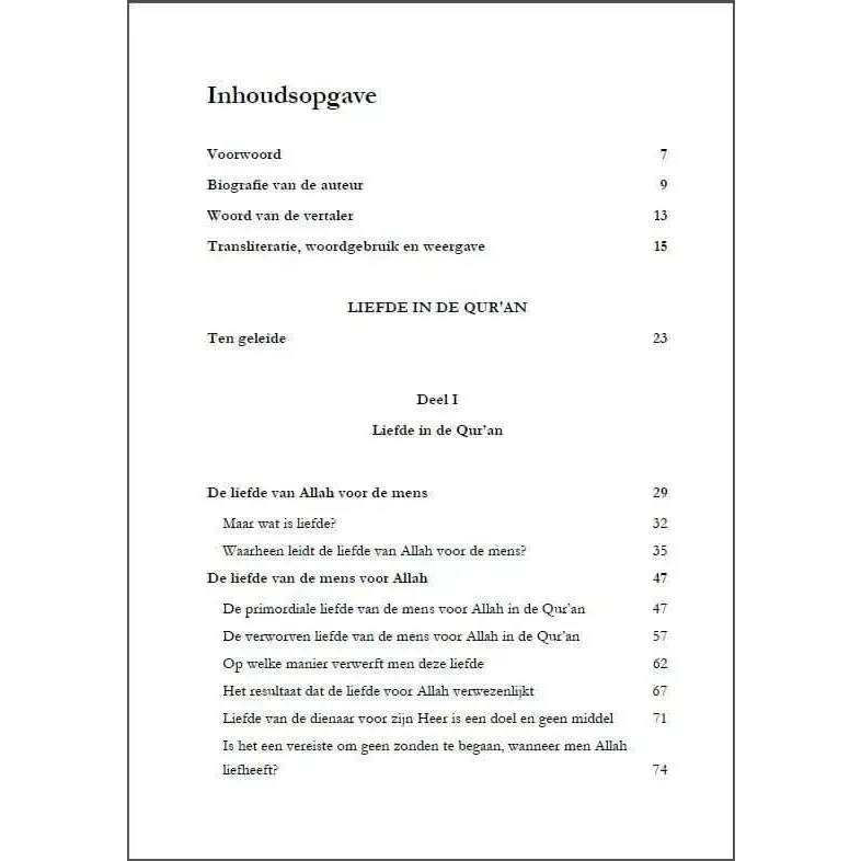Liefde in de Quran en de rol van liefde in het leven van de mens - Islamboekhandel.nl