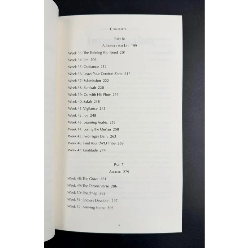 Inhoudsopgave van Leven met de Koran door Mufti Menk