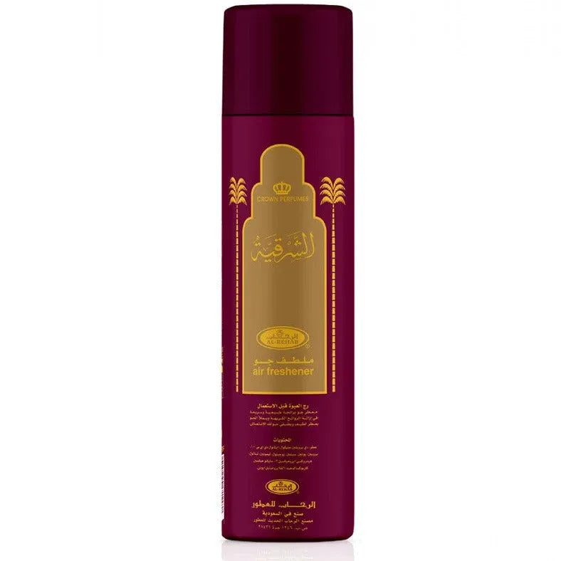 Maroon luchtverfrisser sprays met natuurlijke frisse geur voor al Sharquiah