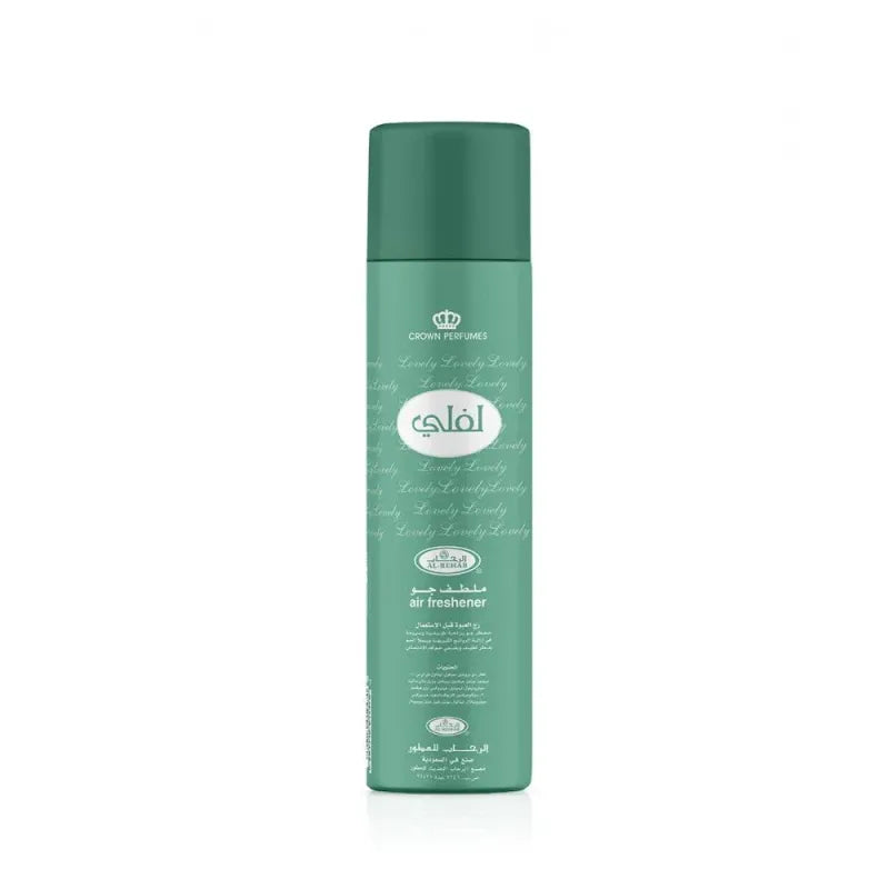 Groene luchtverfrisser Lovely spray met Arabische geur voor frisse ruimtes