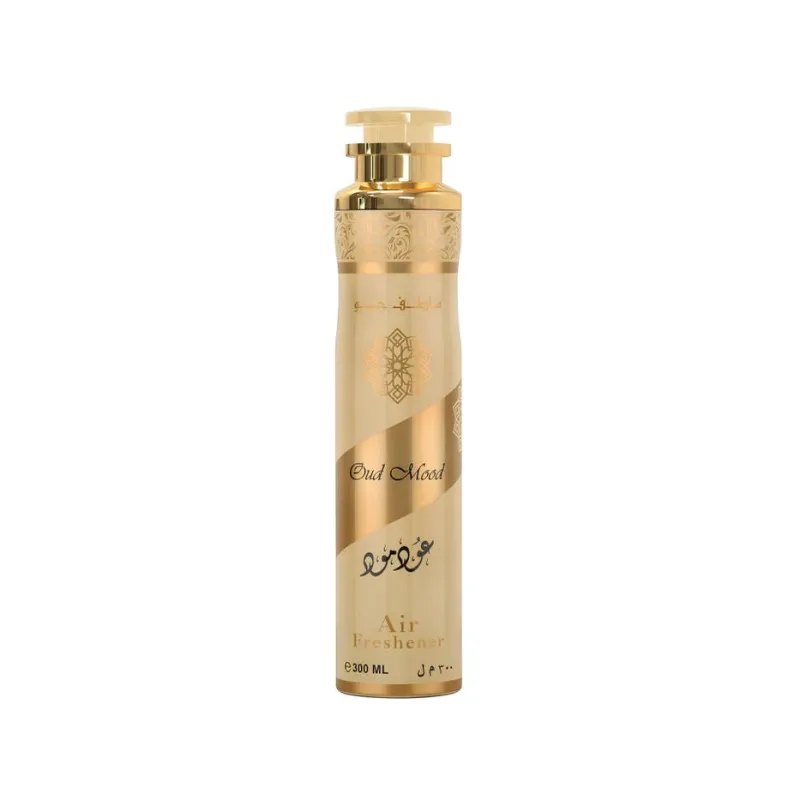 Gold luchtverfrisser Oud Mood spray kan voor een frisse geur in huis