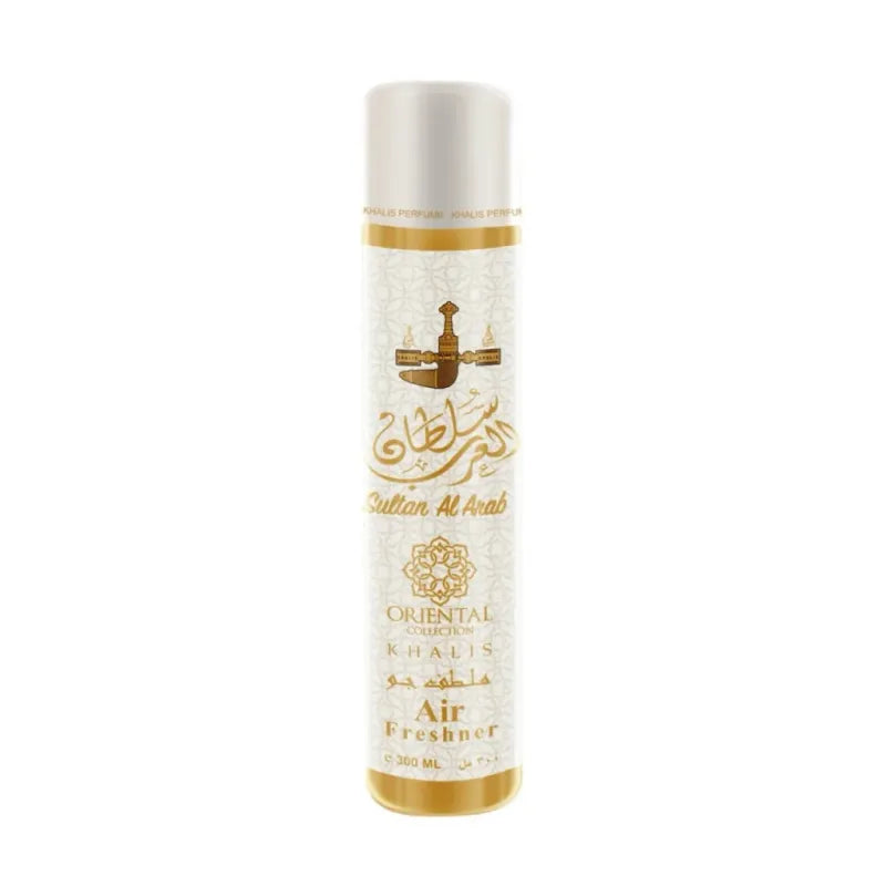 Luchtverfrisser Sultan al Arab met wit en goud kleurtje en arabische geur