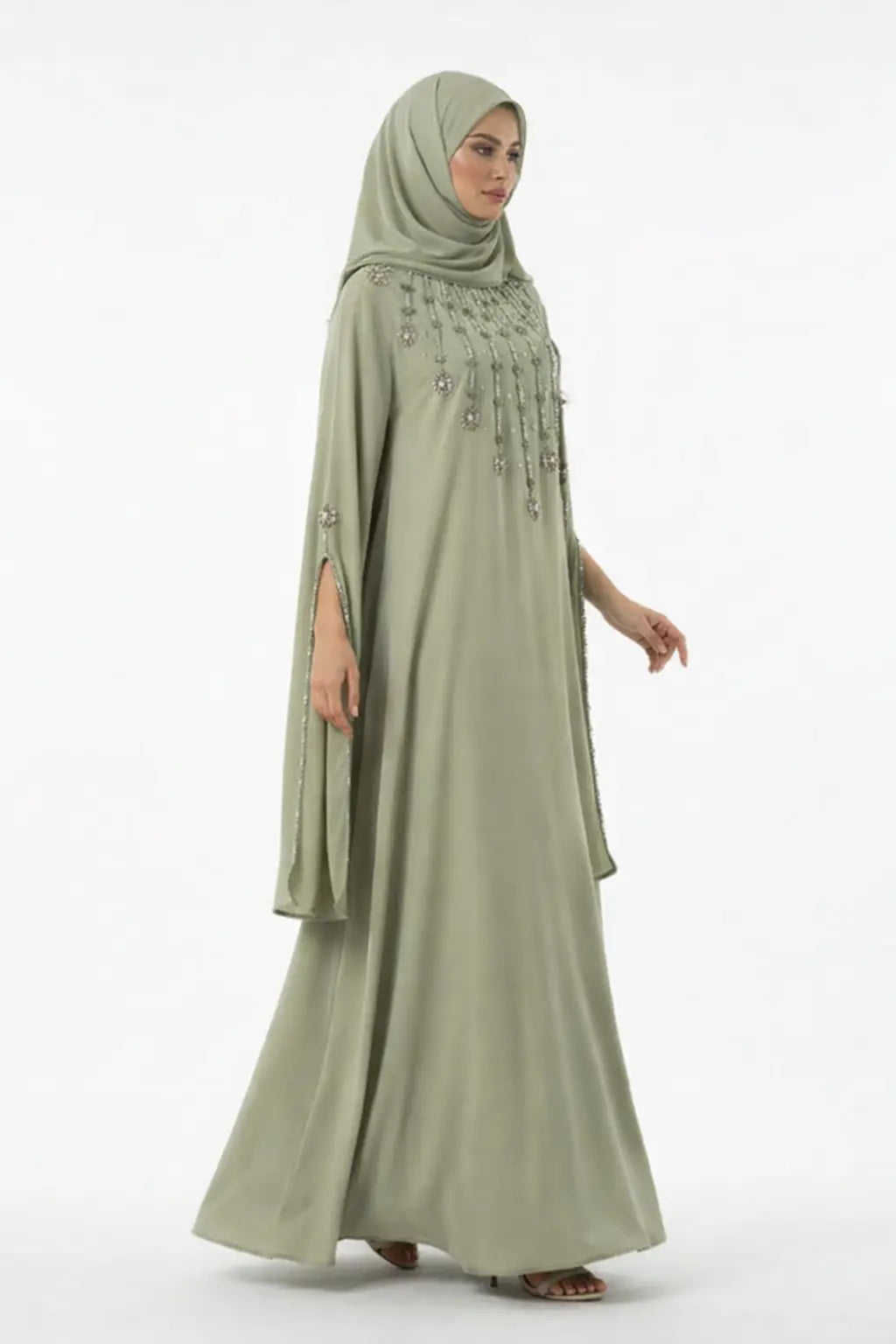 Luxe abaya strass