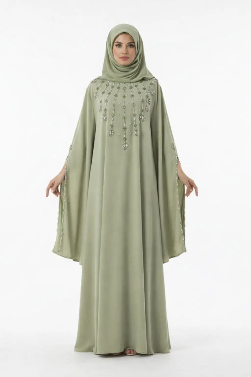 Luxe abaya strass