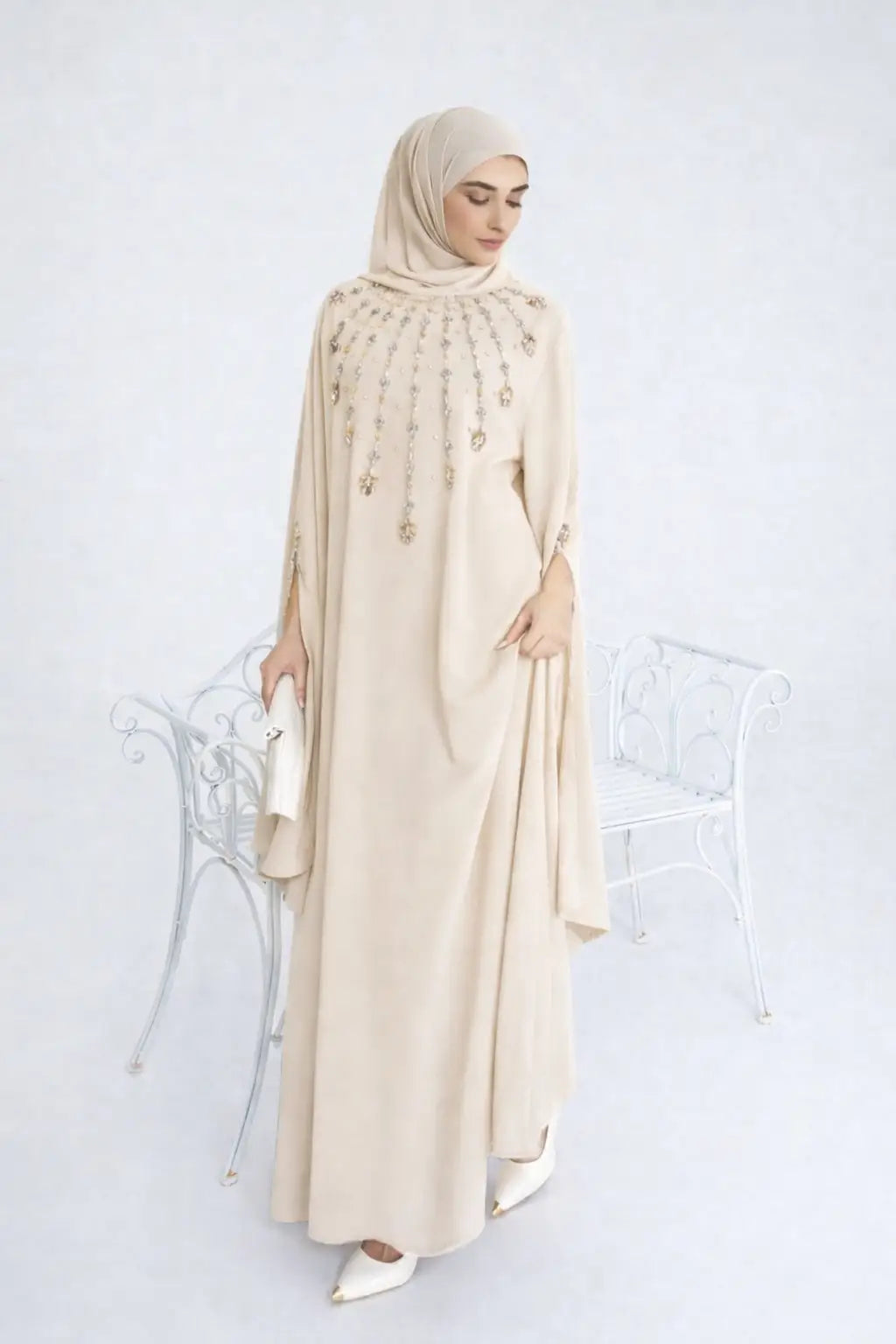 Luxe abaya strass