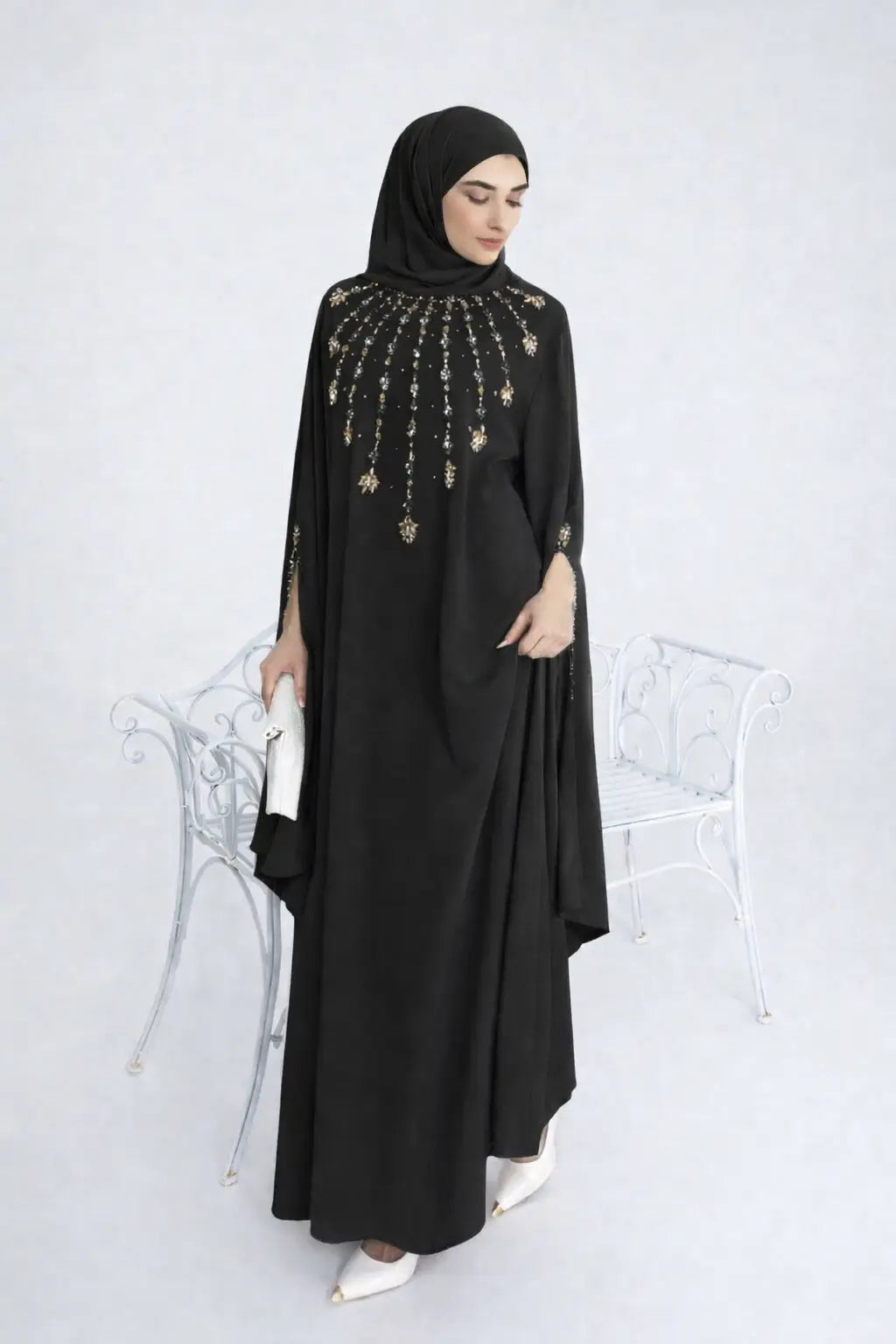 Luxe abaya strass