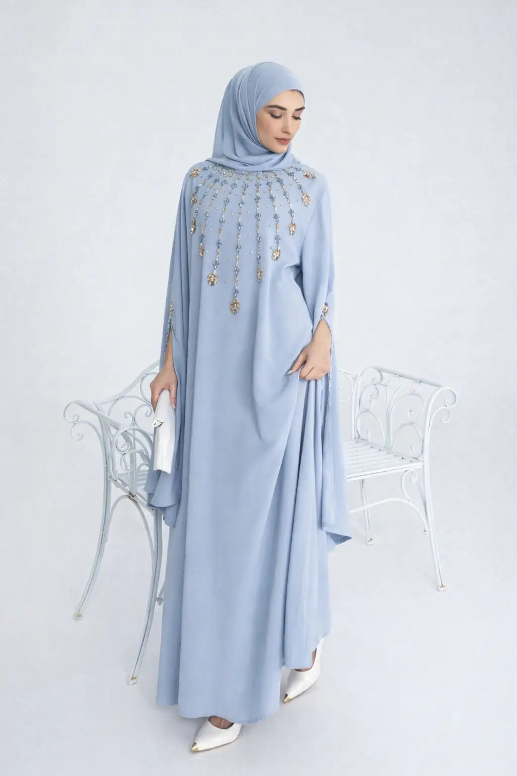 Luxe abaya strass