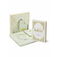 Luxe cadeauset (koran nederlands, gebedskleed, Yasin boekje en tasbih) - Islamboekhandel.nl