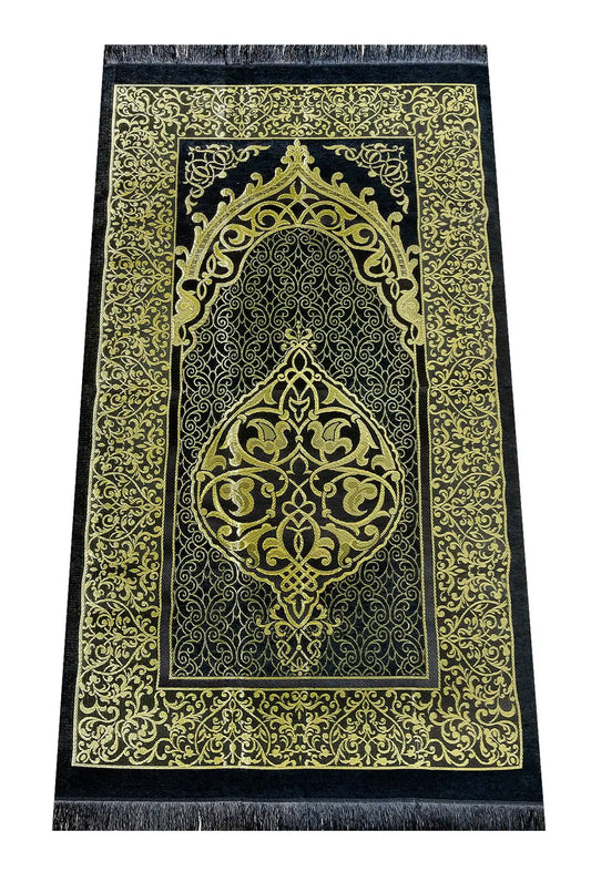 Luxe Cadeauset NL versie met zwarte gebedskleed, tasbih, Djoez amma, dua boekje, parfum, siwak - Islamboekhandel.nl