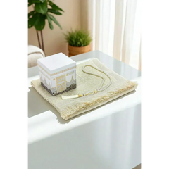 Luxe Kaaba cadeauset met Gebedskleed en tasbih - Islamboekhandel.nl