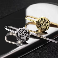 Metaalboekenlegger met medaillons, luxe metalen boekenlegger voor Koran accessoires