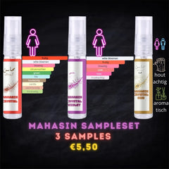 Mahasin Sampleset met 3 parfumstalen voor €5,50 in stijlvolle verpakking