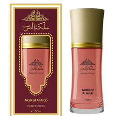 Malikat al Arab Body Lotion fleskleurige fles met gouden accents voor een zijdezachte huid
