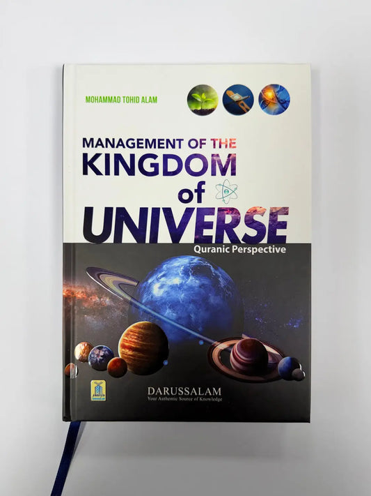 Hardcover boek management of the kingdom of universe quranic perspective van mohammad tahir alam uitgegeven door darussalam