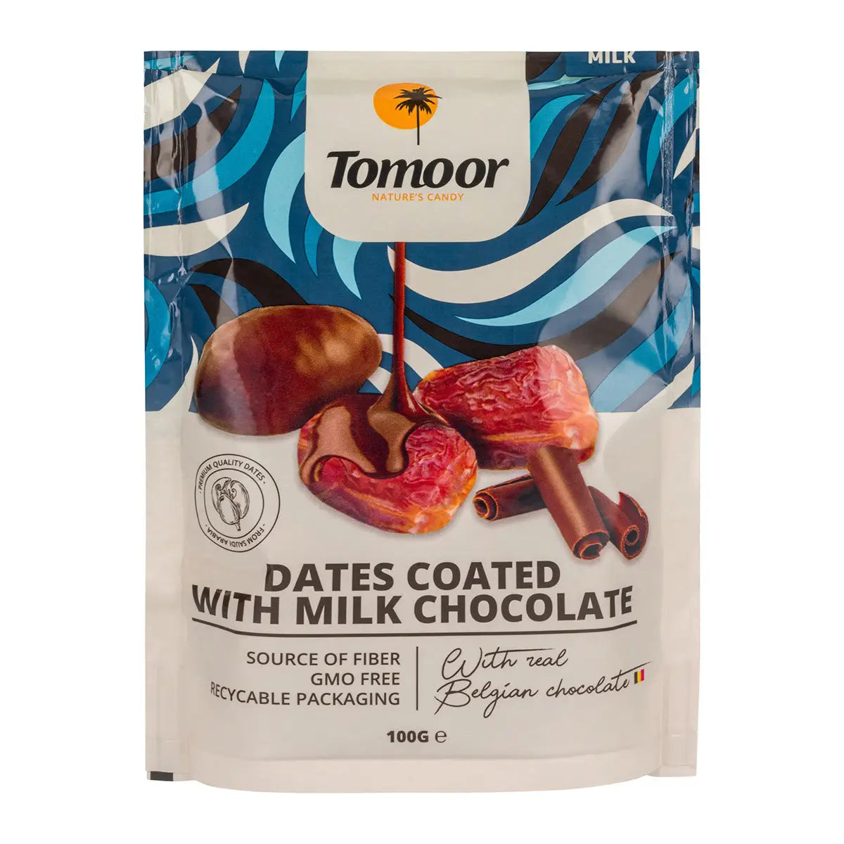 Melk chocolade dadels - 100 gram - Voeding & Gezondheid