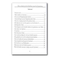 Alt-tekst voor afbeelding van inhoudsopgave van mijn reis van het soefisme naar het soennisme met shaykh Mohammed Bin Jamil