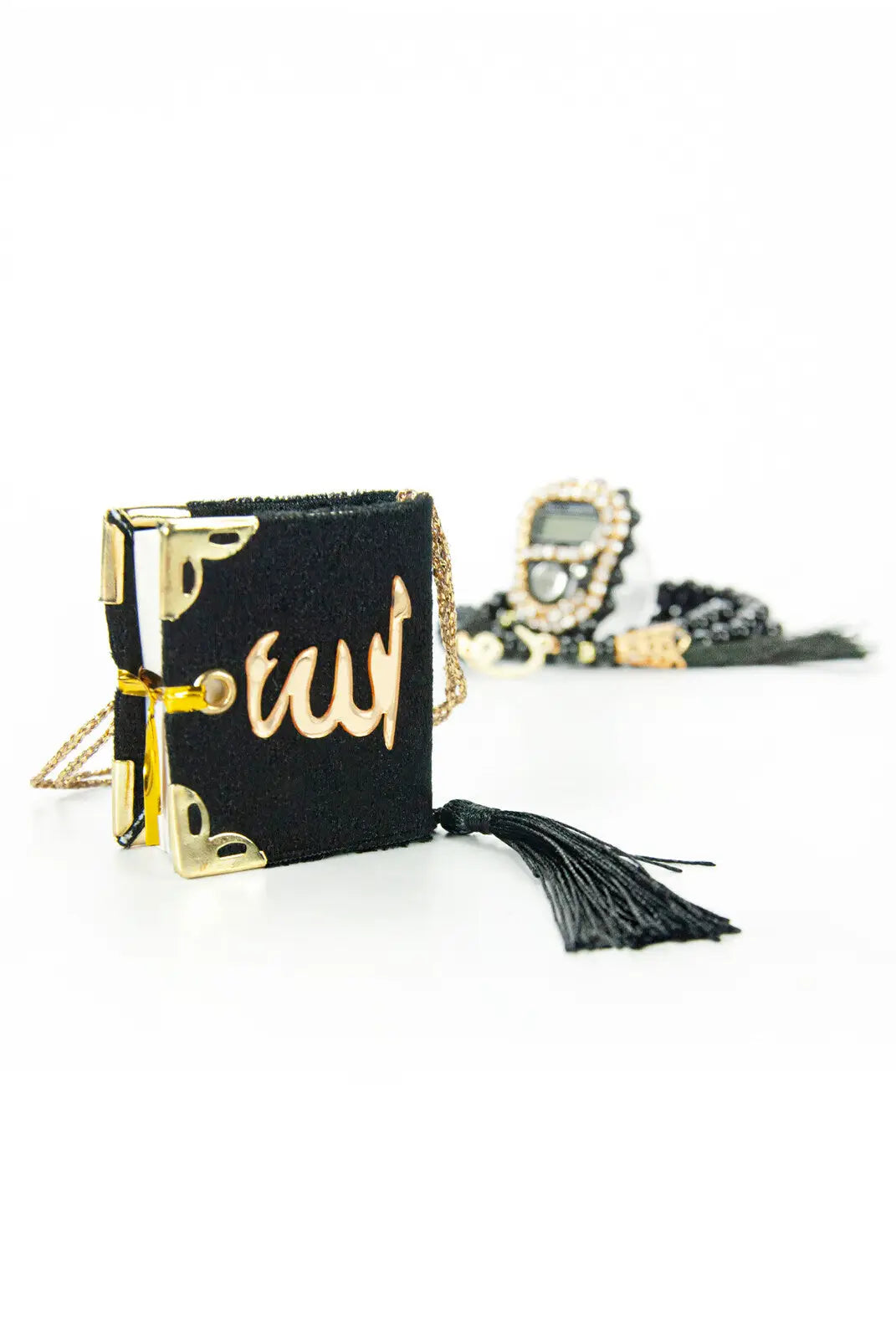 Mini Cadeauset koran/tasbih -zwart - Islamboekhandel.nl