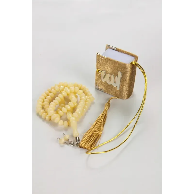 Mini cadeauset met tasbih + koran (verkrijgbaar in meerdere kleuren) - Islamboekhandel.nl