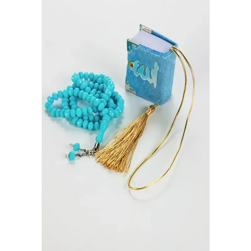 Mini cadeauset met tasbih + koran (verkrijgbaar in meerdere kleuren) - Islamboekhandel.nl