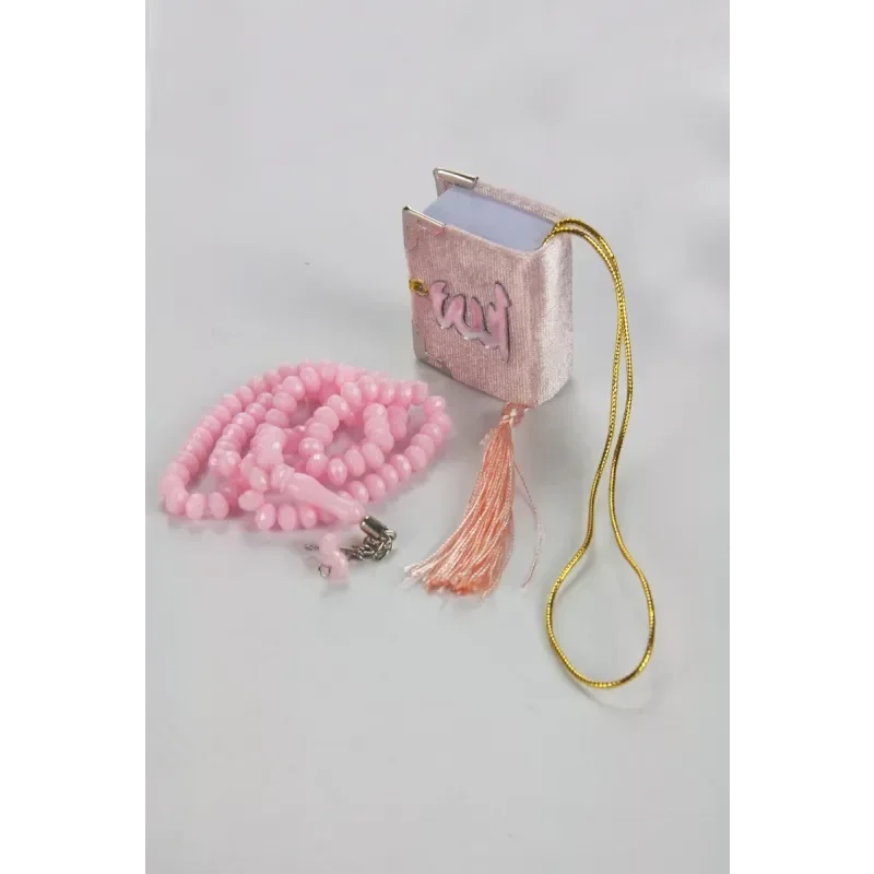 Mini cadeauset met tasbih + koran (verkrijgbaar in meerdere kleuren) - Islamboekhandel.nl