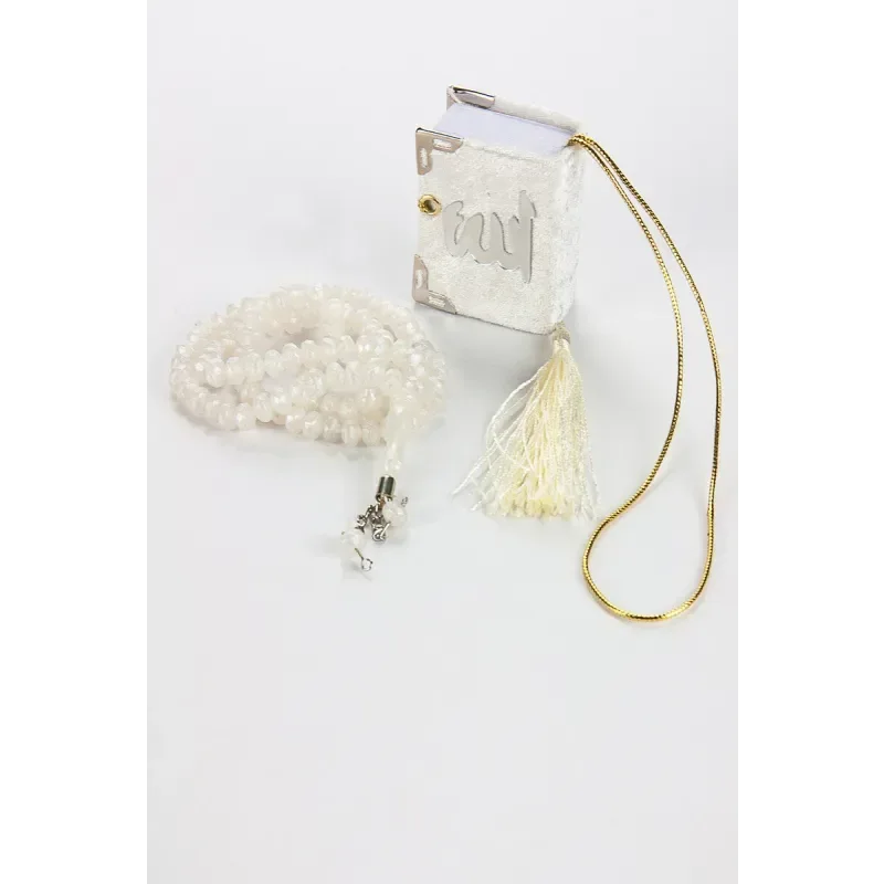 Mini cadeauset met tasbih + koran (verkrijgbaar in meerdere kleuren) - Islamboekhandel.nl