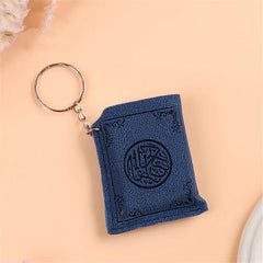 Mini Koran leer met hanger - Blauw