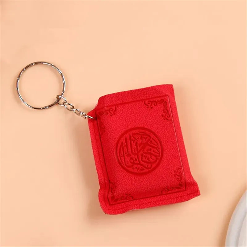 Mini Koran leer met hanger - Rood