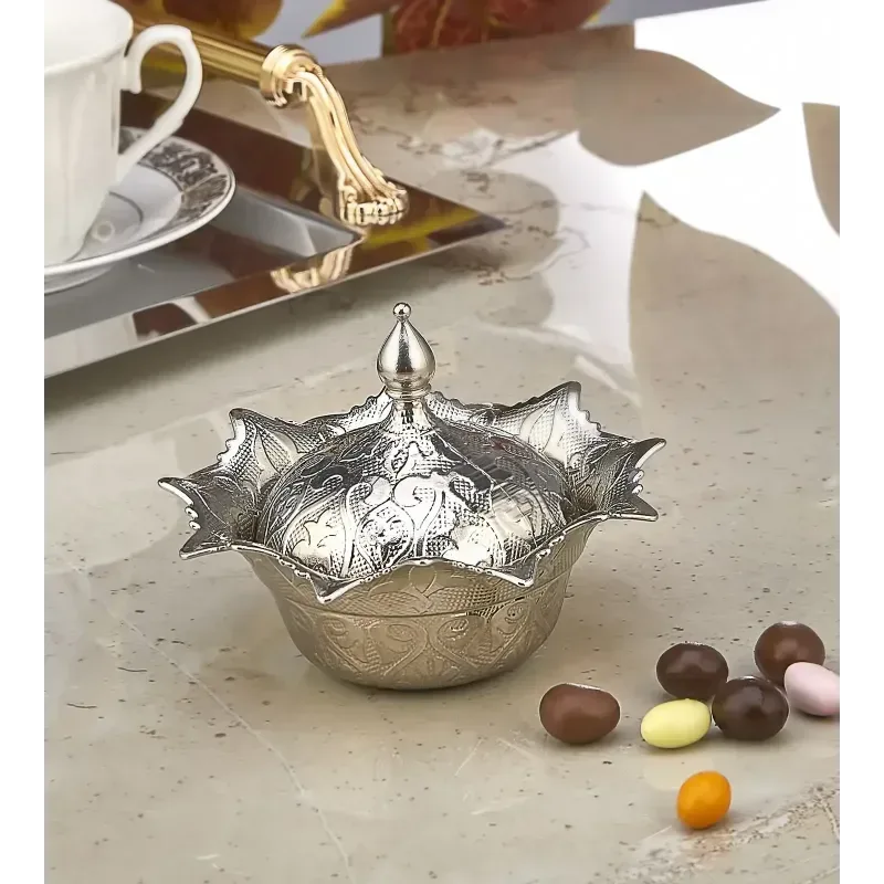 Mini schaaltje roosvormig zilver - Islamboekhandel.nl