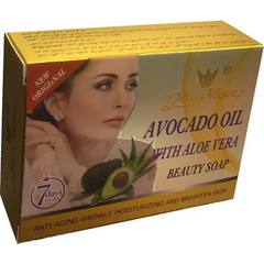 Miss Moon Avocado Oil Aloe Vera Beauty Soap 100 G in een gele verpakking