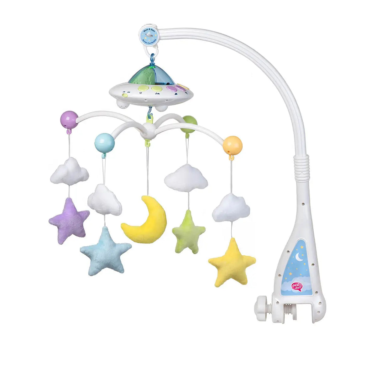 Moon en Stars baby mobiel - met afstandsbediening - Islamboekhandel.nl