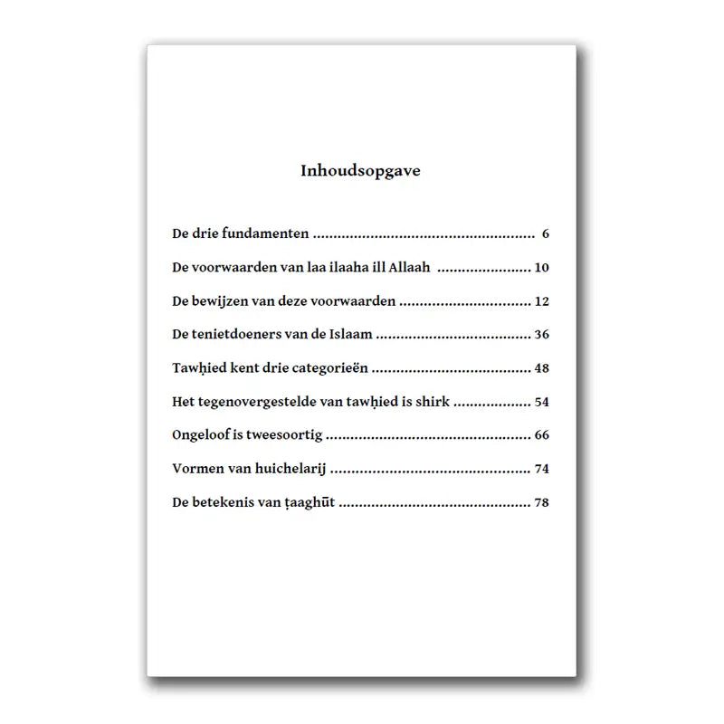 Mutun deel 6: De Verplichte Begrippen voor elke Moslim en Moslima (A6 Formaat) - Islamboekhandel.nl