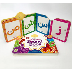 Interactief Arabisch geluidboek met letterkaarten voor de eerste Arabische geluiden
