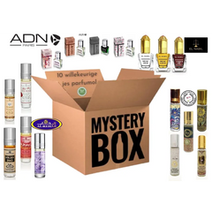 Bruine kartonnen mystery box parfumolie met 10 willekeurige parfumoliën voor verrassingsliefhebbers