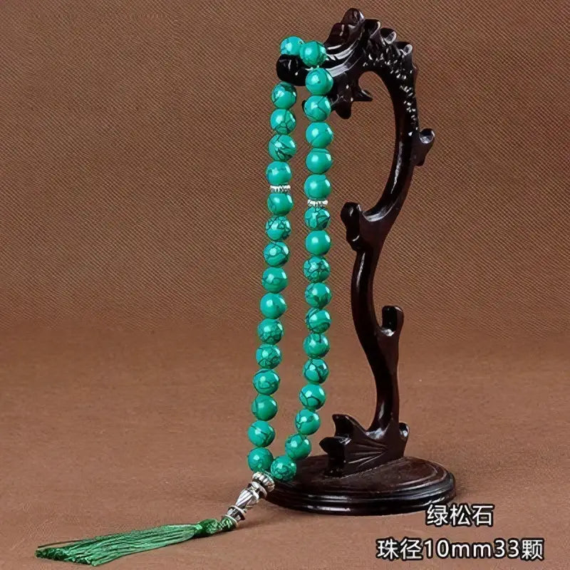 Natuurlijke steentjes tasbih -kwastje - Islamboekhandel.nl