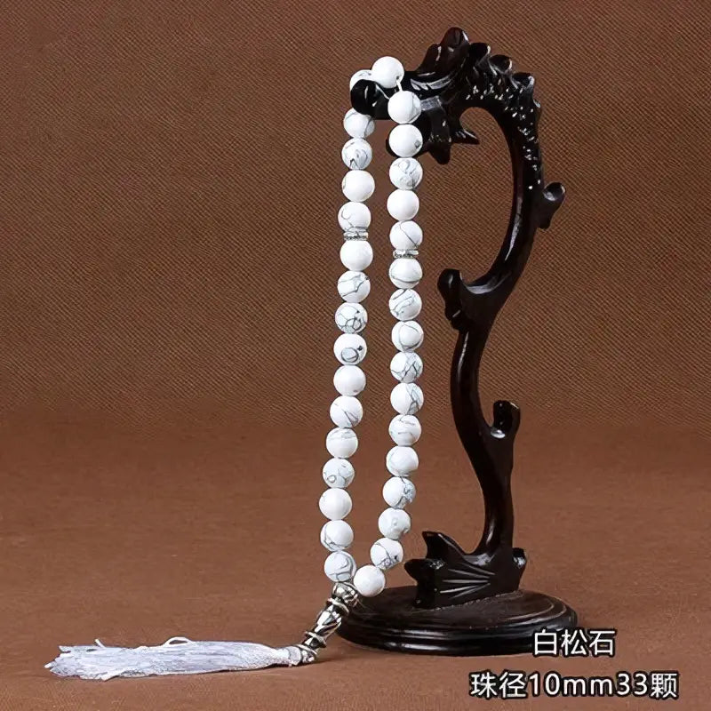 Natuurlijke steentjes tasbih -kwastje - Islamboekhandel.nl