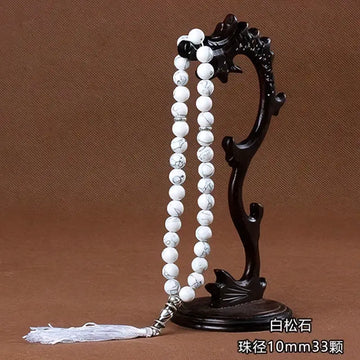 Natuurlijke steentjes tasbih -kwastje - Islamboekhandel.nl