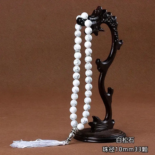 Natuurlijke steentjes tasbih -kwastje - Islamboekhandel.nl