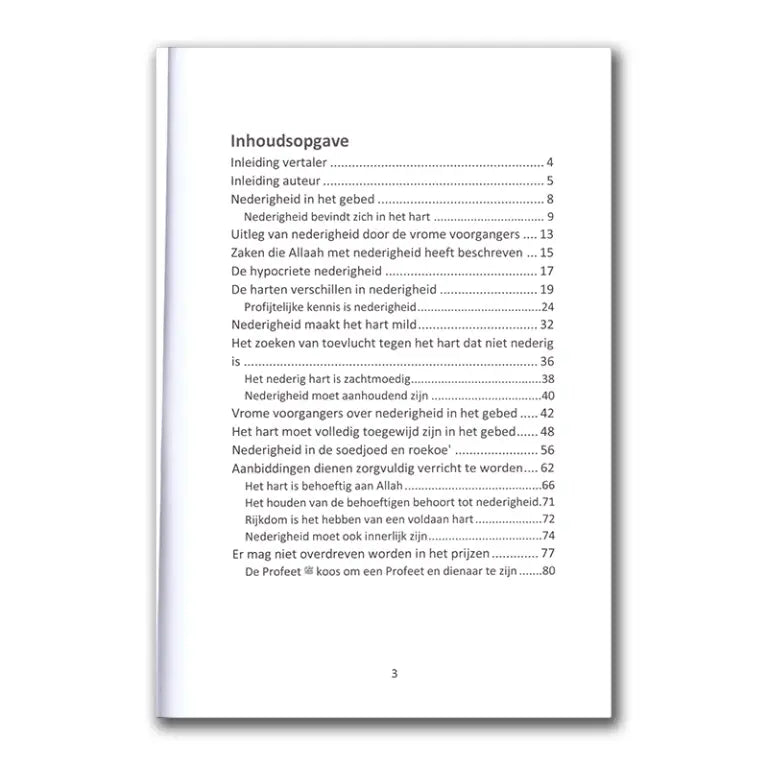 Nederigheid en onderwerping voor de Almachtige, de Krachtige - Islamboekhandel.nl