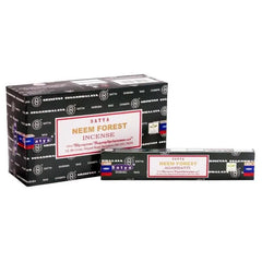 Boxes van Satya Neem Forest wierookstokjes voor natuurlijke Satya incense geur