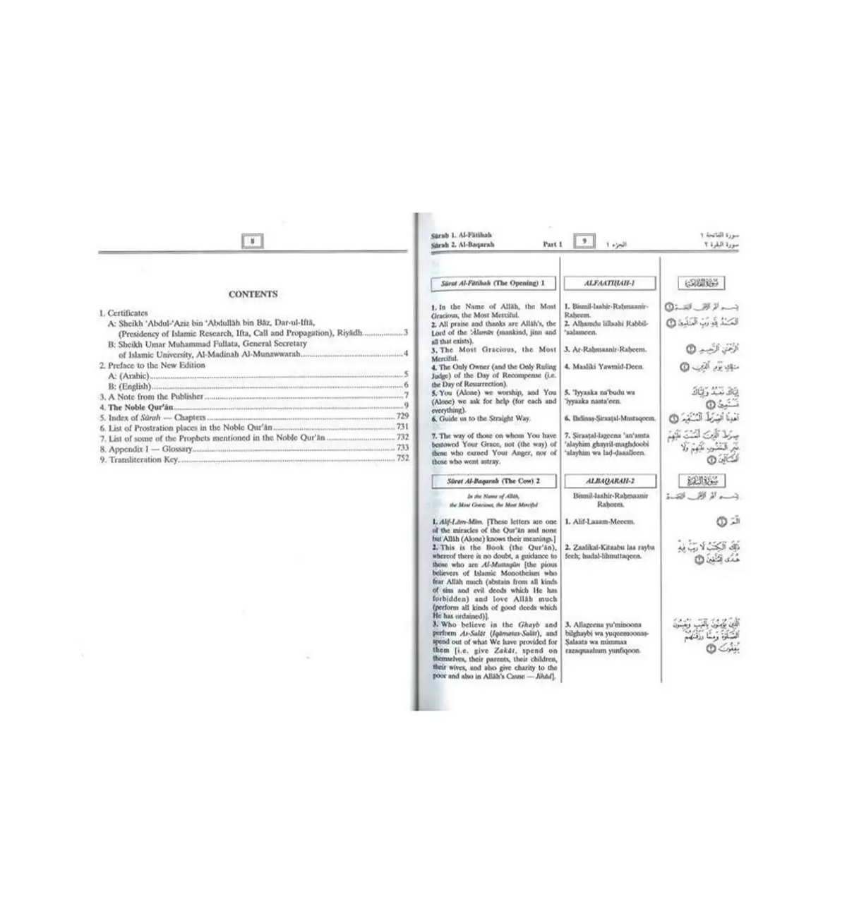 Noble Quran with Transliteration(fonetisch) (White Paper) - Islamboekhandel.nl