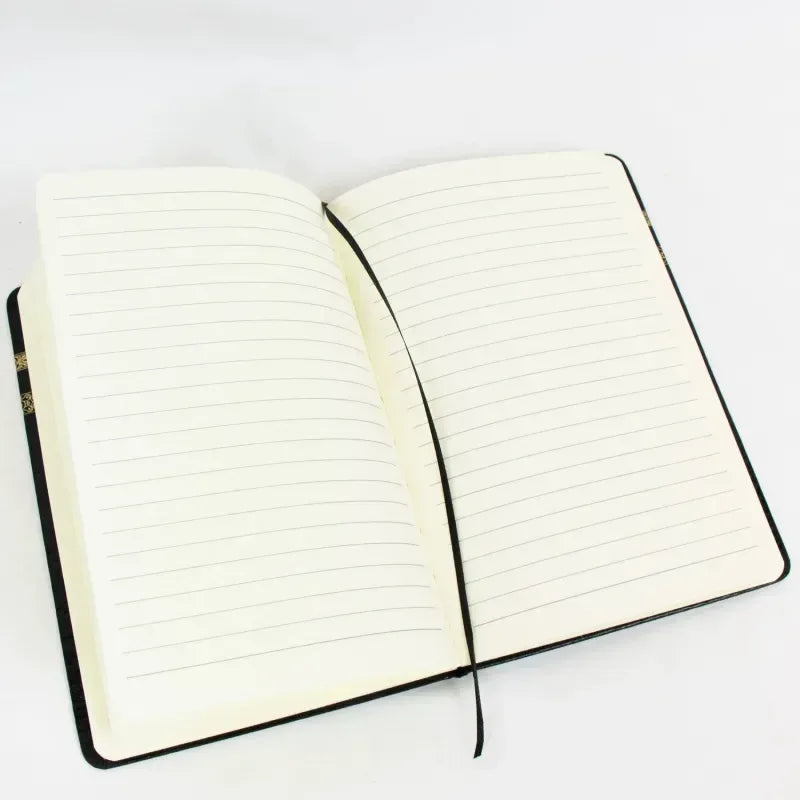 Notitieboek A5 – zwart met goudfolie Kaaba design - Islamboekhandel.nl