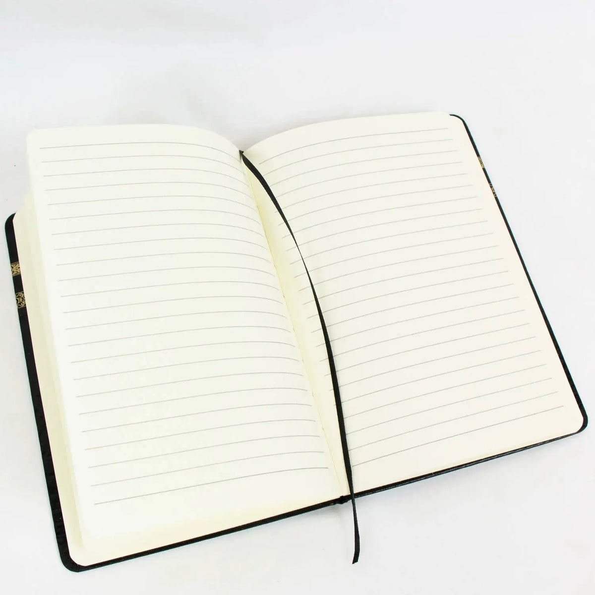 Notitieboek A5 – zwart met goudfolie Kaaba design - Islamboekhandel.nl