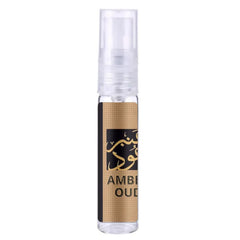 Amber Oud parfum sample van Nusuk Parfum, heerlijke amber oud geur in flesje