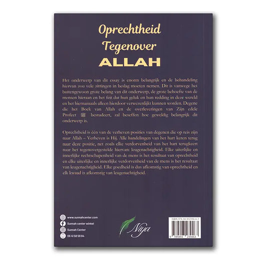 Oprechtheid tegenover Allah - Islamboekhandel.nl